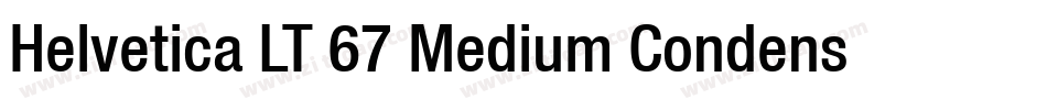 Helvetica LT 67 Medium Condensed字体转换